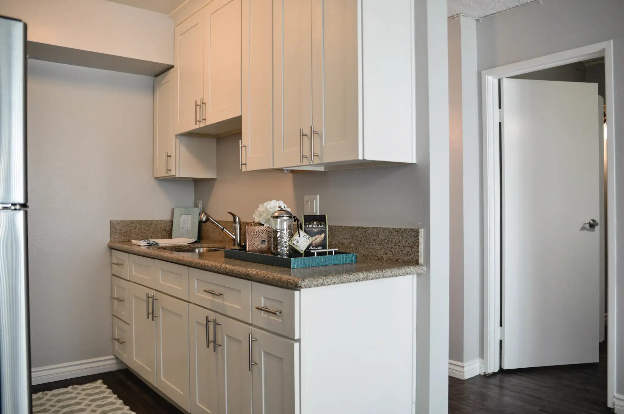 La Villa Lake Apartments modern kitchen interior design